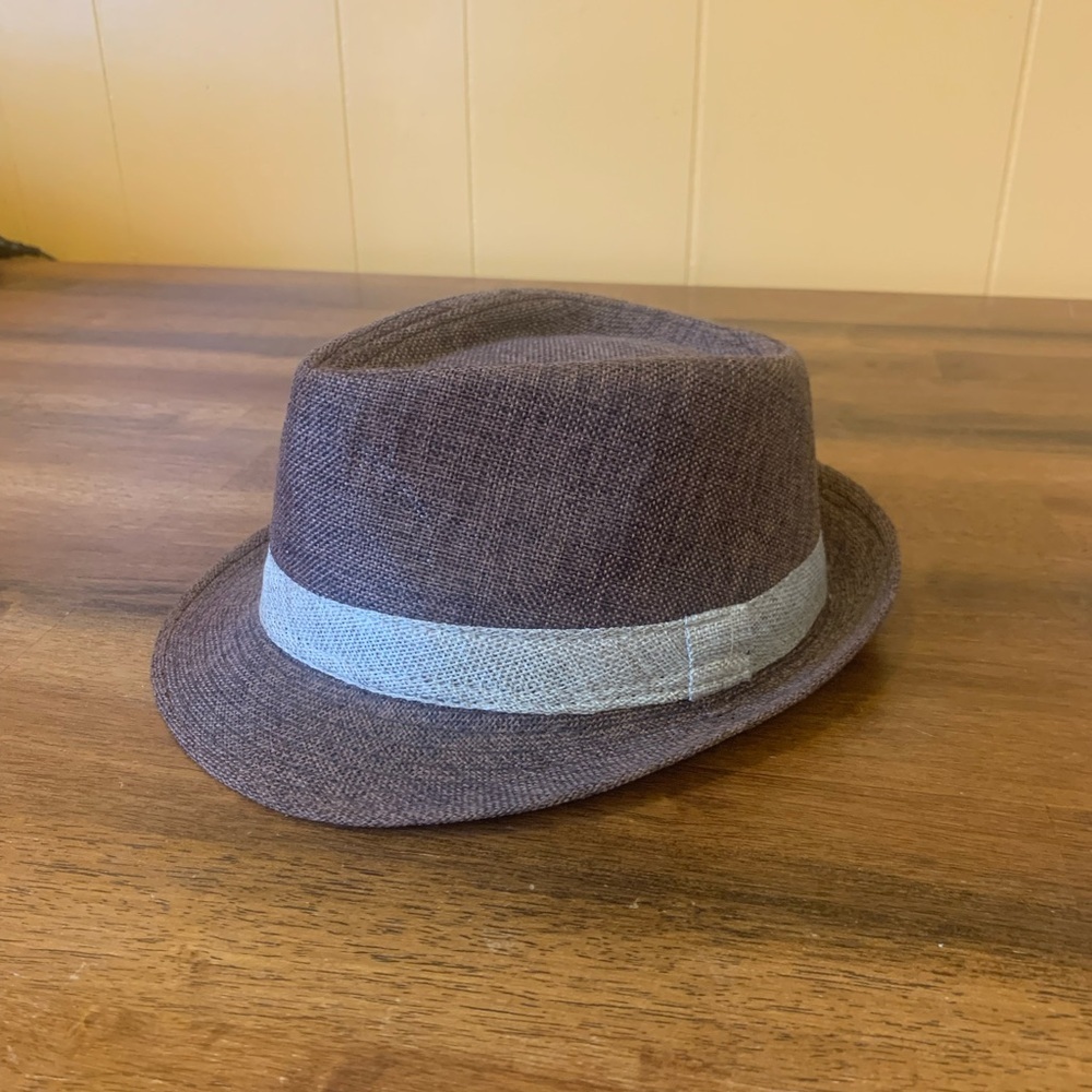 Hipster Headwear Fedora Hat Brown Beige Band classic Business